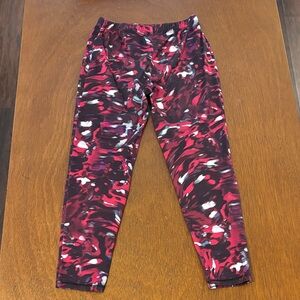 adidas Kids' Red and Black Patterned Leggings